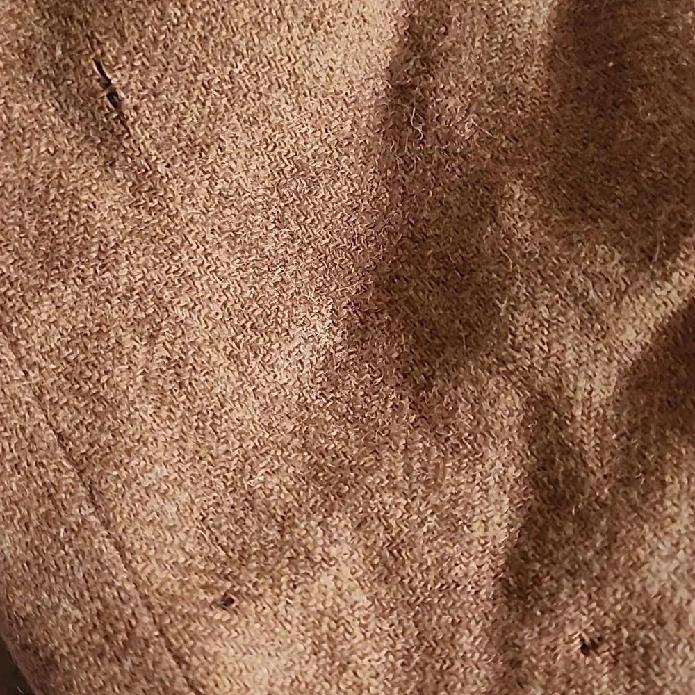 WOMEN'S 70'S PLEATED WOOL SHORTS - CHESTNUT BROWN - Picture 6 of 8